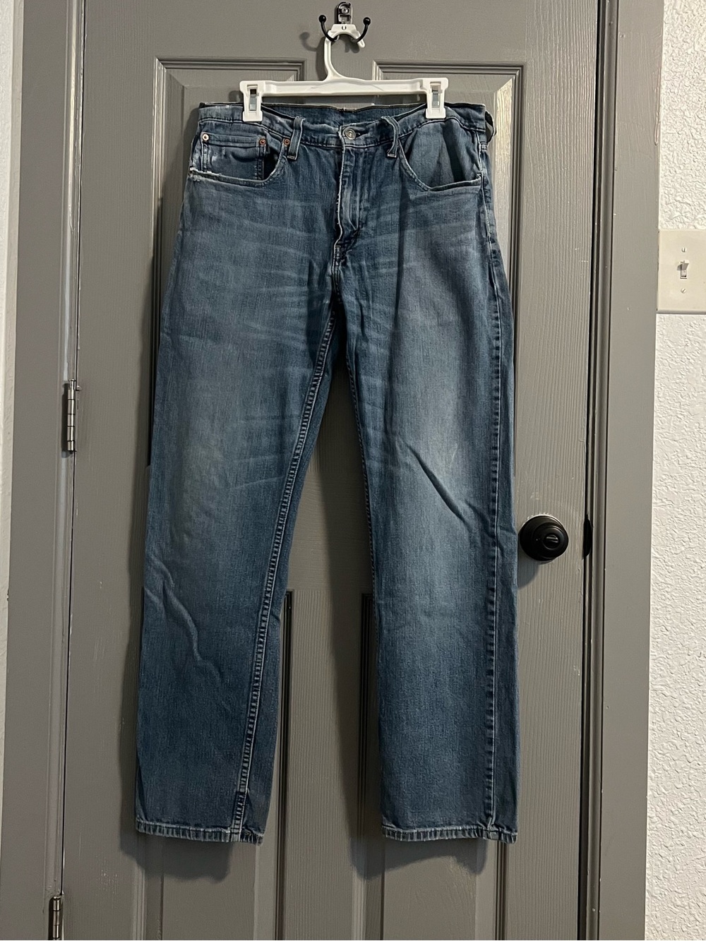 Levi’s 559 Relaxed Straight Mens W34 L34 Denim Jeans casual vintage Steely Blue
